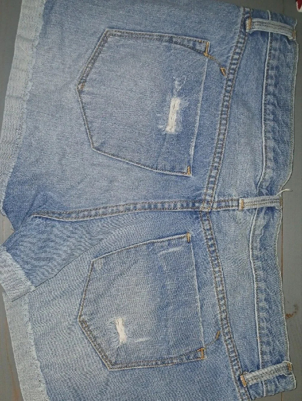 Distressed Blue Women’s Denim Shorts